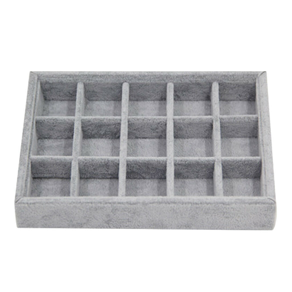 2x Jewelry Tray Bracelets Necklace Diamond Storage Case Holder Container