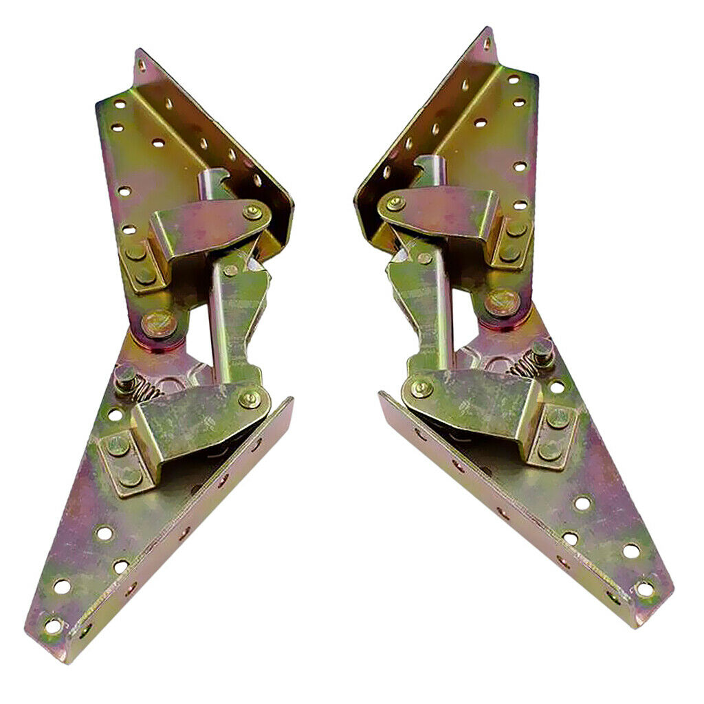 2pcs Sofa Bed Bedding DIY Furniture 3-position Angle Mechanism Hinge Bronze