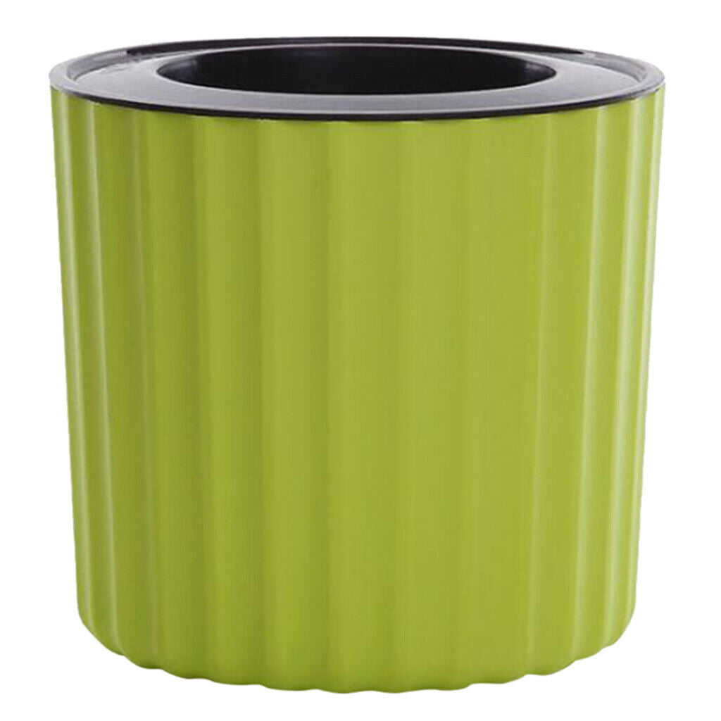 Green Plastic Self Watering Planter, Indoor Outdoor Home Garden Planter Pot for