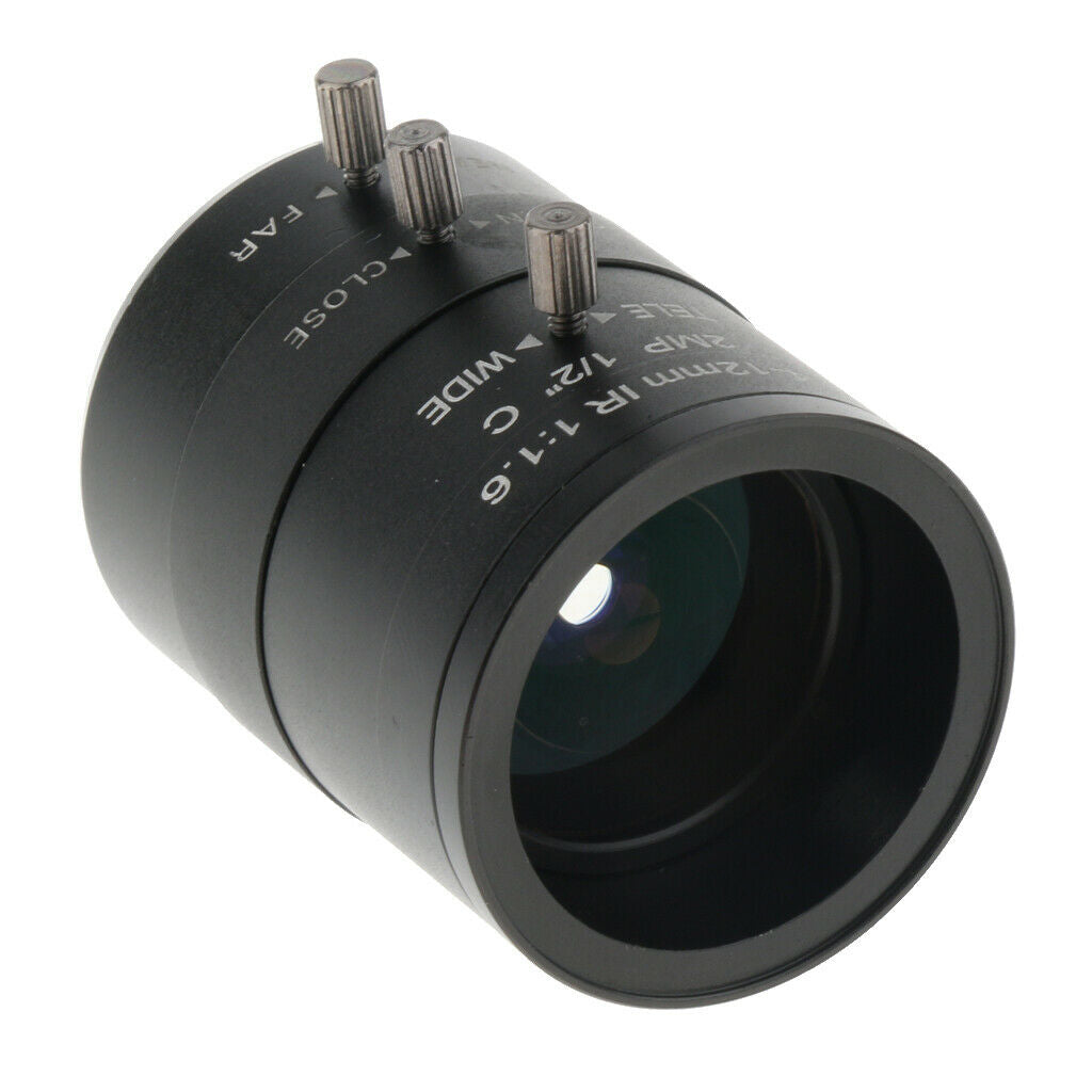 4-12mm F1.6 Manual IRIS Zoom CS Lens For  Camera Industrial Microscope