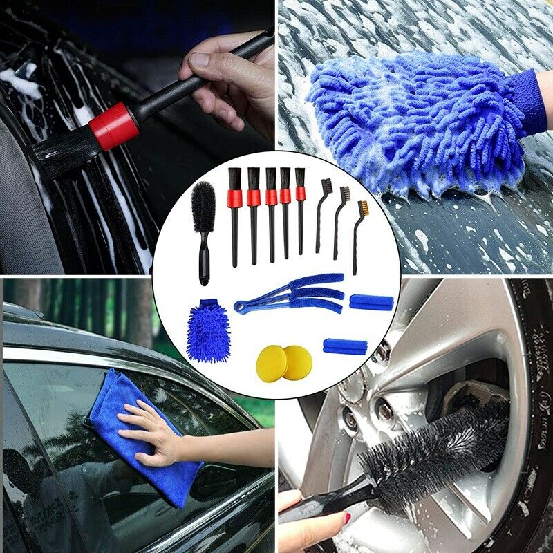 15 PCS Car Detailing Brush Set,Car Interior Cleaning Kit Includes Detail BruK8M5