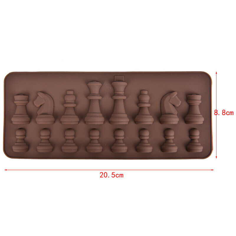 1PC New Chess Silicone Chocolate Molds DIY Cake Decorating Kitchen Cooking _DD