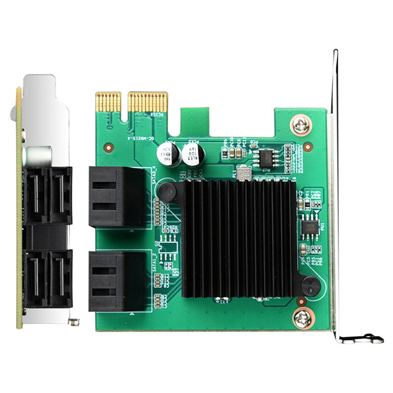 PCI-E to SATA3.0 Expansion Card Converter SSD 4X 8X 16X for Linux Desktop PC