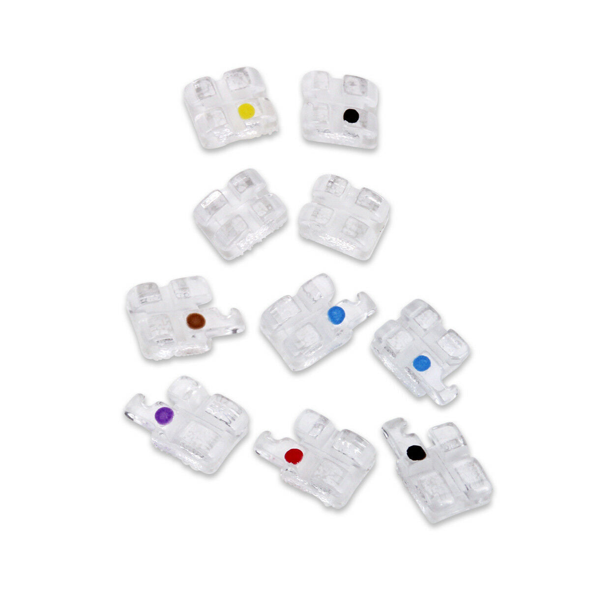 Dental Orthodontic Monocrystalline Sapphire Ceramic Bracket Mini Roth.022 AZDENT