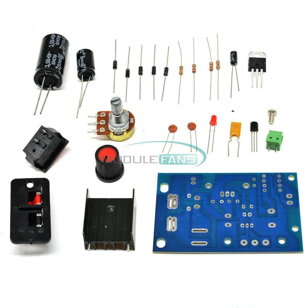 LM317  DC 5V-35V to 1.25V-30V DIY Kit AC/DC Step Down Power Supply Module