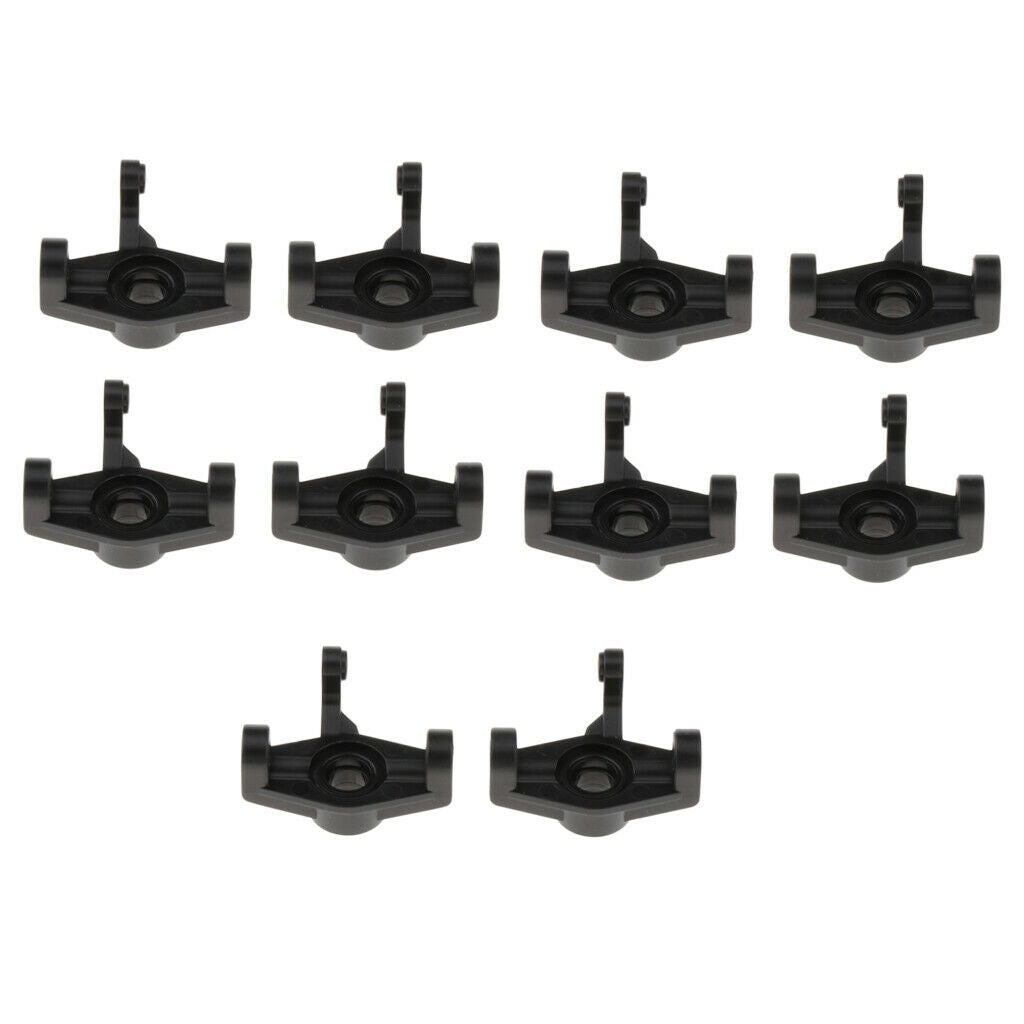 10 Packs 1:14 RC Vehicle Front Hub Carrier Black for WLtoys 144001 Accs