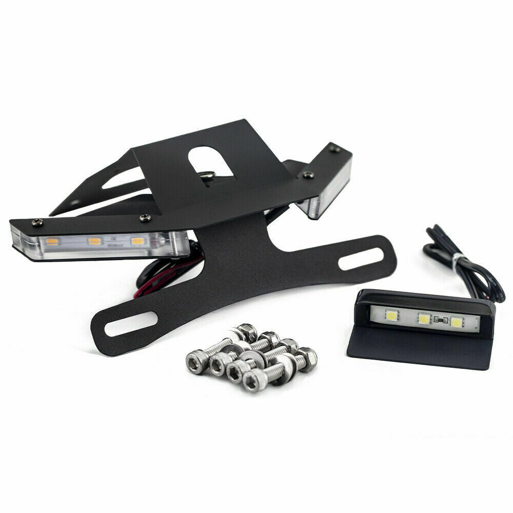 Tail Tidy License Plate Holder LED Turn Light For KAWASAKI Z 900 Z900 2017-2021