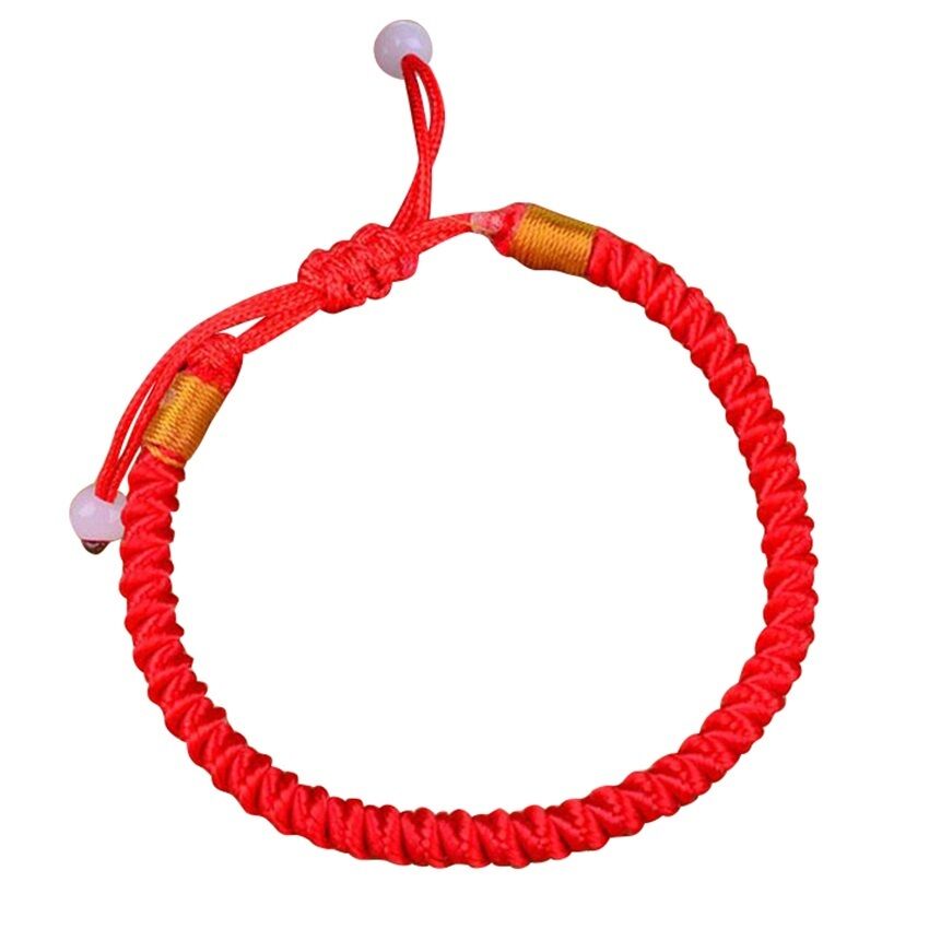 1Pc Stylish Hand Braided Chinese Red Lucky String Rope Cord Couple Bracelets