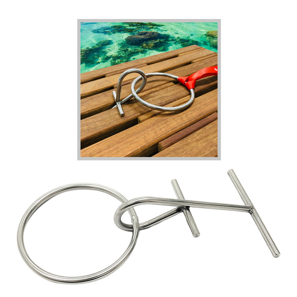Marine Grade SS304 Portable Dock Ring Spring Ring Fishing Boat Accessory