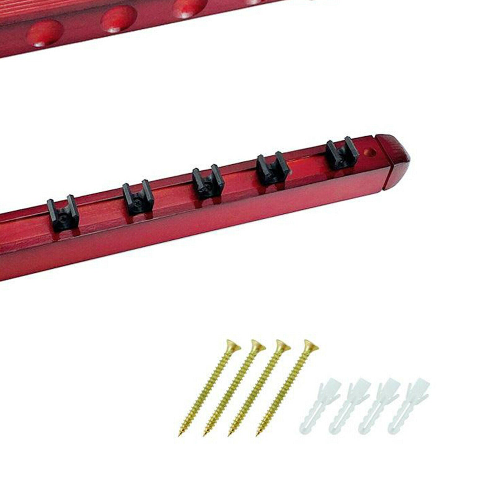 Wooden Billiard Pool Cue Rack Wall Mounted Stick Holder Stands for 6 Queues