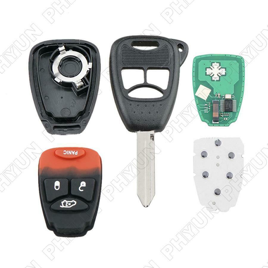 For Jeep Wrangler Patriot Liberty 4 Button Remote Head Key Fob Part# OHT692713AA
