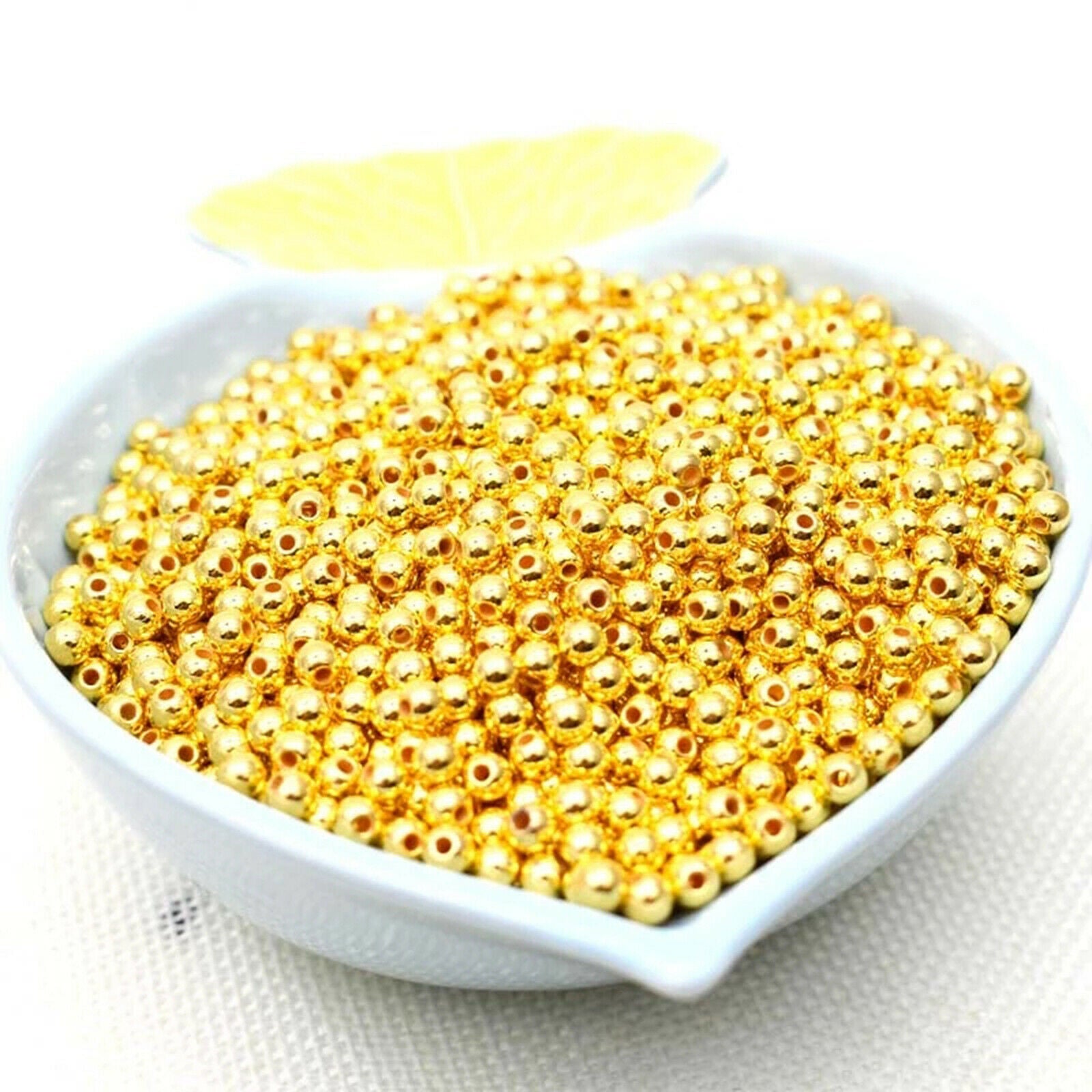 1400 Pieces Loose Beads 4mm DIY Bracelet Necklace Jewelry Making Girls