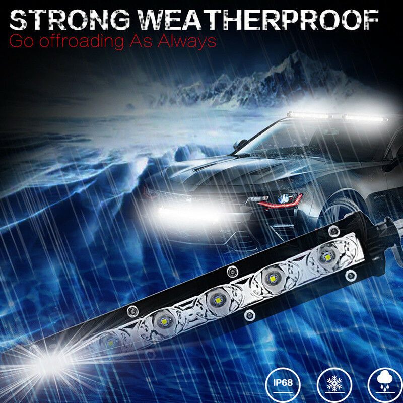 15Inch 36W LED Spot Light Bar Driving Offroad Work Lamp SUV ATV For JEEP B Lt