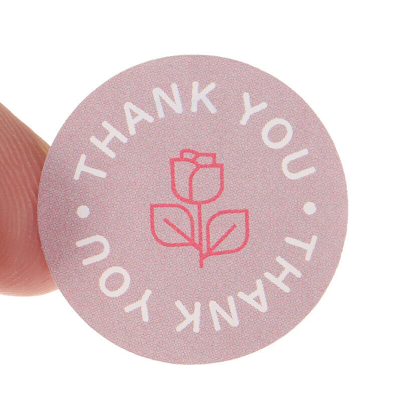 500 labels roll flower thank you stickers scrap booking for gift decorati.l8