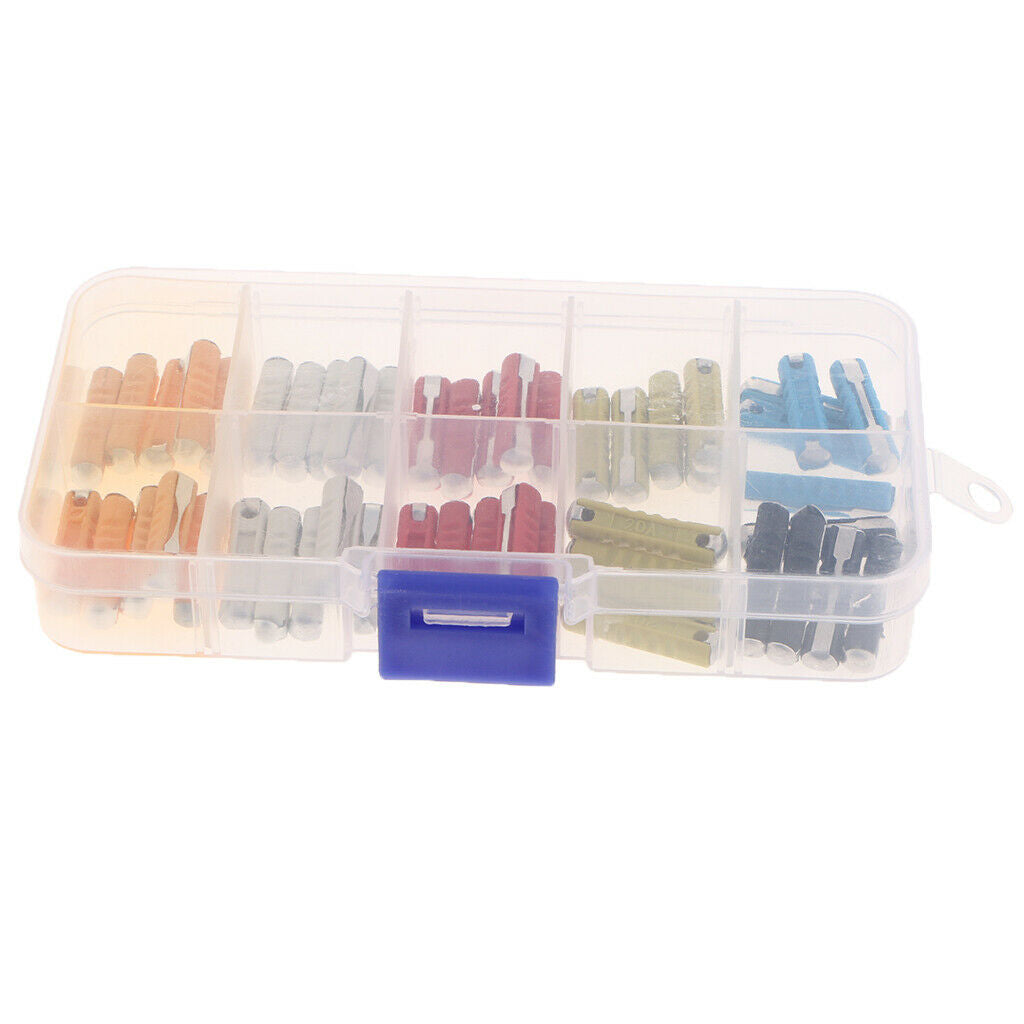 5A-30A mini fuses with clip torpedo fuses for car / motor vehicle, set of 50