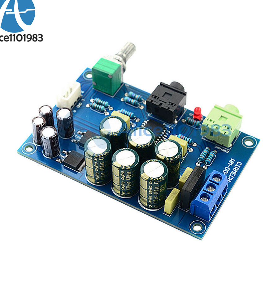 AC/DC 12V-24V TPA6120A2 TPA6120 Headphone Amplifier Board HIFI Headphone AMP