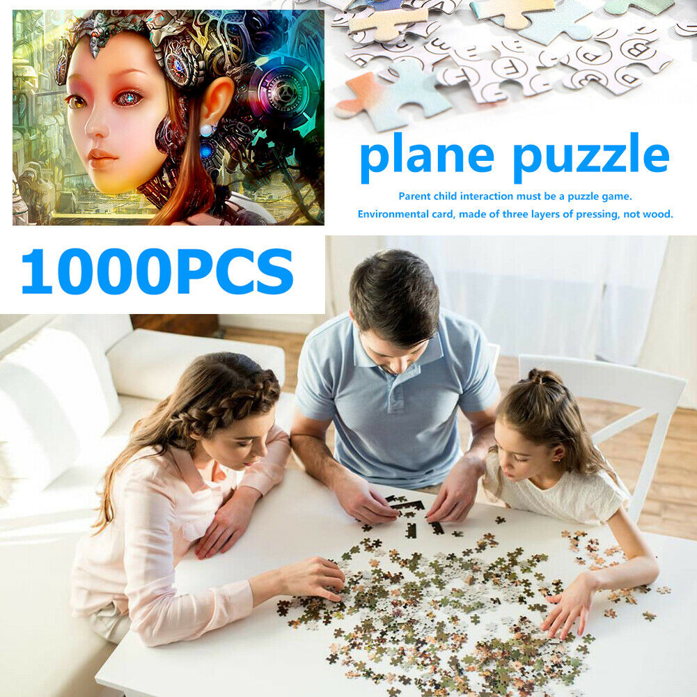 1000pcs DIY Science Fiction Girl Jigsaw Puzzle Picture Toys Kids Room Decor @