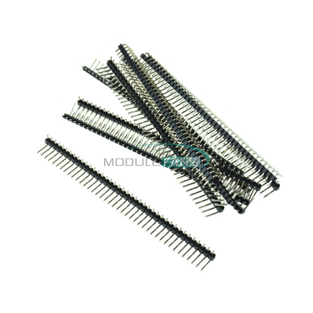 30PCS 2.54mm 40Pin Right Angle Single Row Pin Header PCB For Arduino