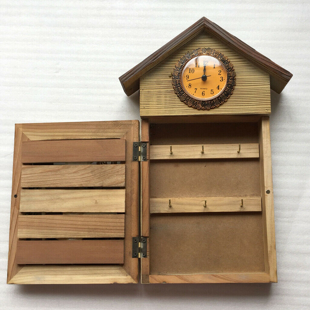 Wooden Handicraft Key Storage European Style Wooden Keys Box Decoration C