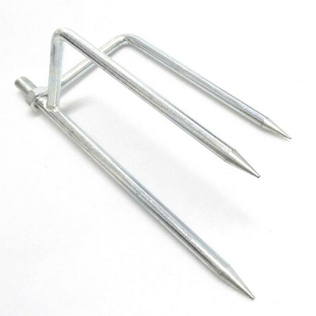 Outdoor Fishing Umbrella Ground Spike Windproof Insert Plug 12mm Screws S