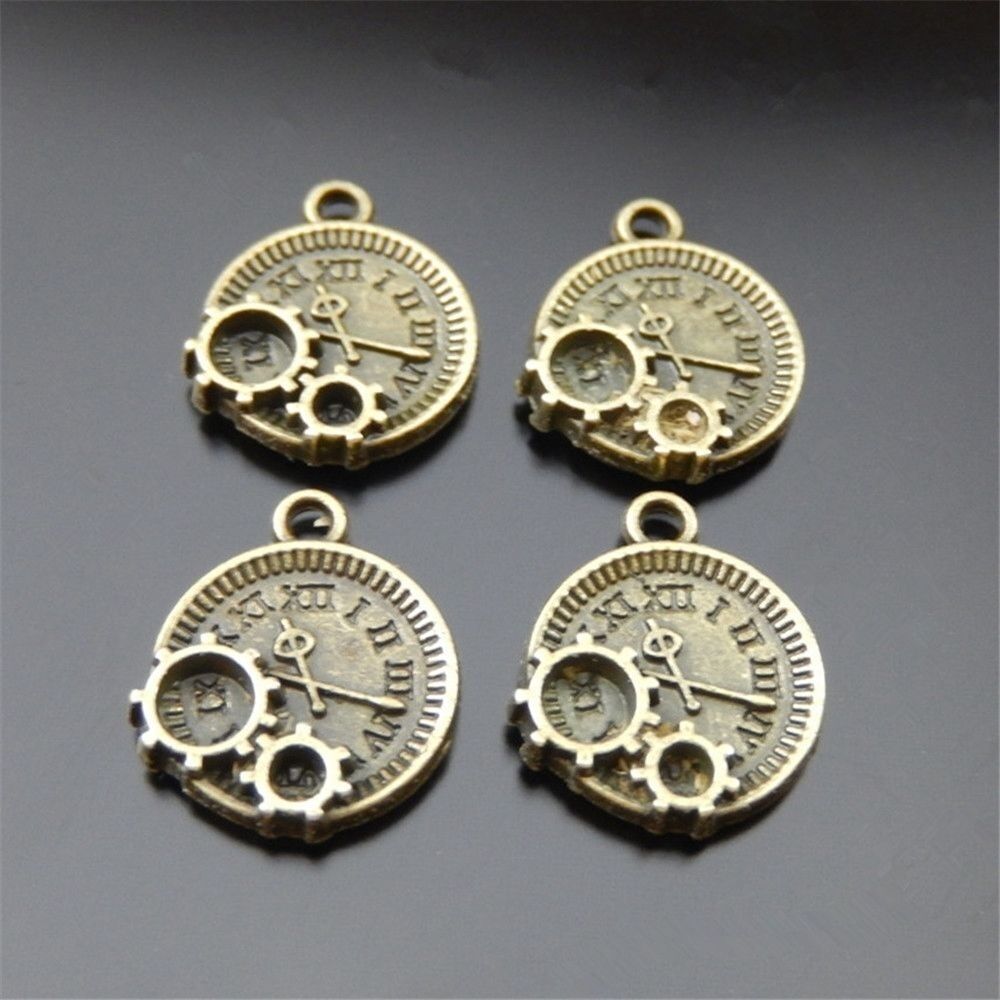 20pcs Antiqued Bronze Alloy Steampunk Gear Charms Pendant Necklace Jewelry 51437