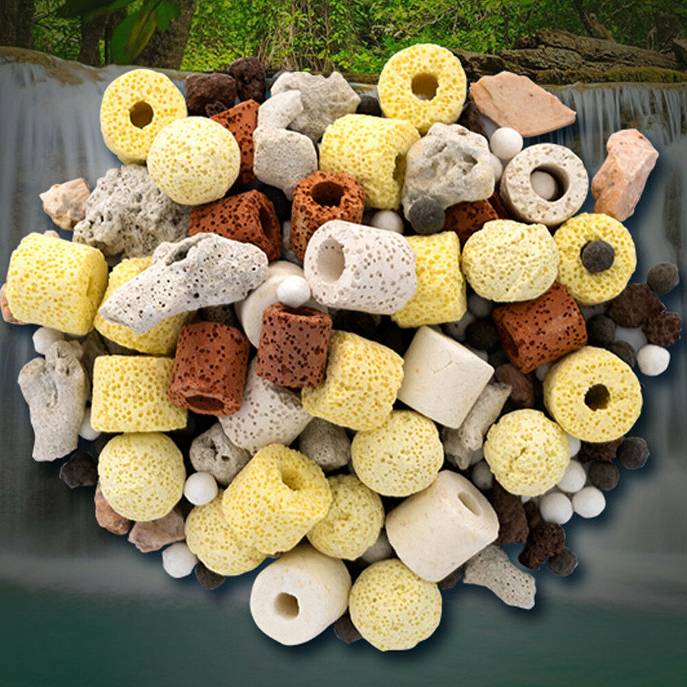 50g Mix Aquarium Fish Tank Filter Media Activated Carbon Ceramic Biological Ball