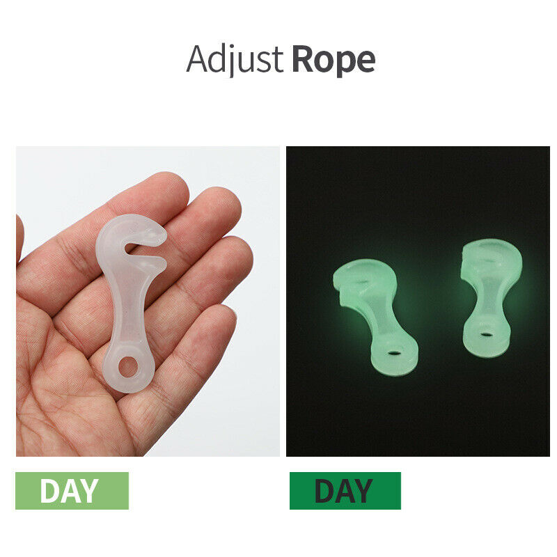 Luminous Rope Buckle Tent  Alert Outdoor Tent Anti-slip Wind Rope Stop EADFAU