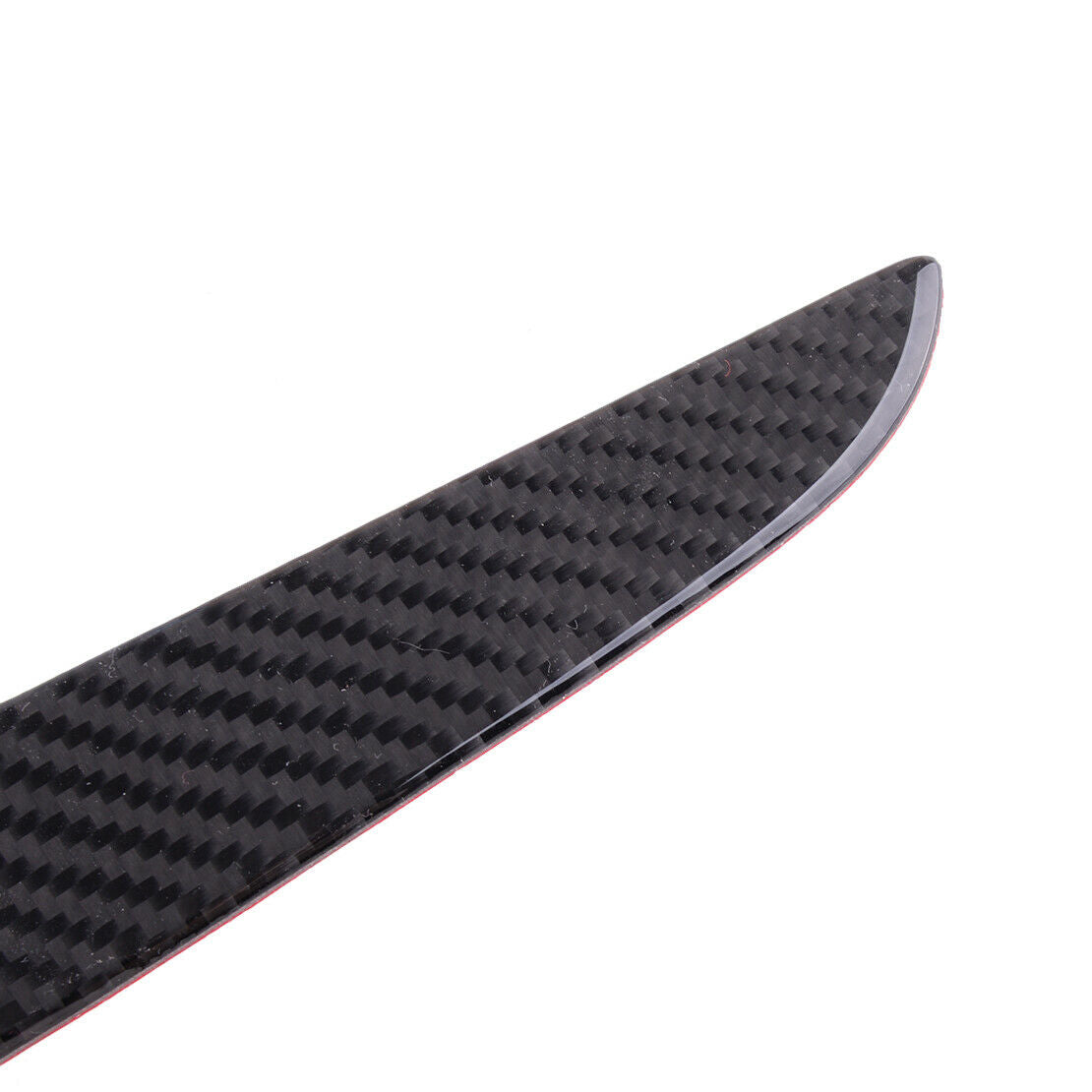Black Carbon Fiber Fit For Audi Q5 2010-2018 Co-pilot Dashboard Strip Trim Cover