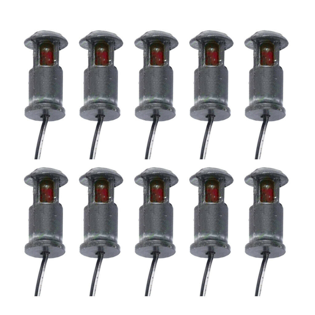 10 Pieces Micro Landscape Scenery Accessories Set Lawn Park Lamp Led Lights