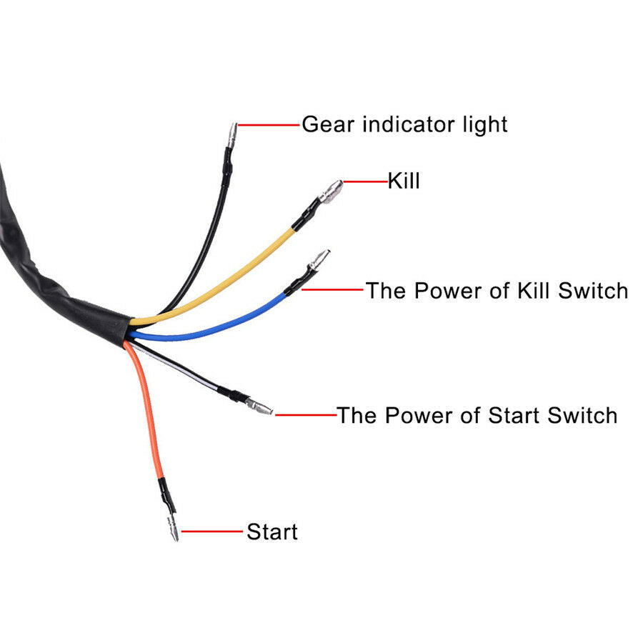 22mm Handlebar LED Headlight Lamp Switch On Off Control Electrical Start Kill