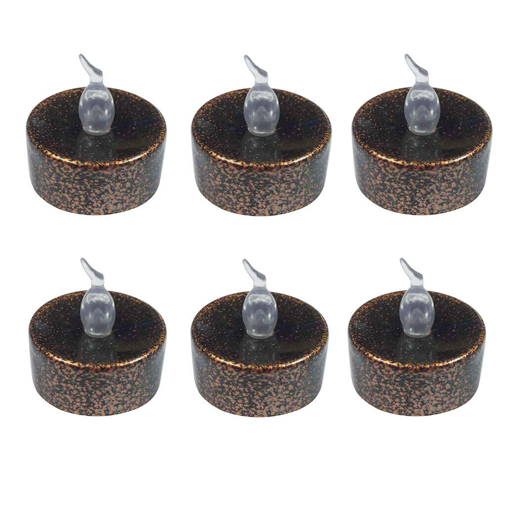 6x Battery Flameless LED Tea Light Candle for Home Wedding Church Decor