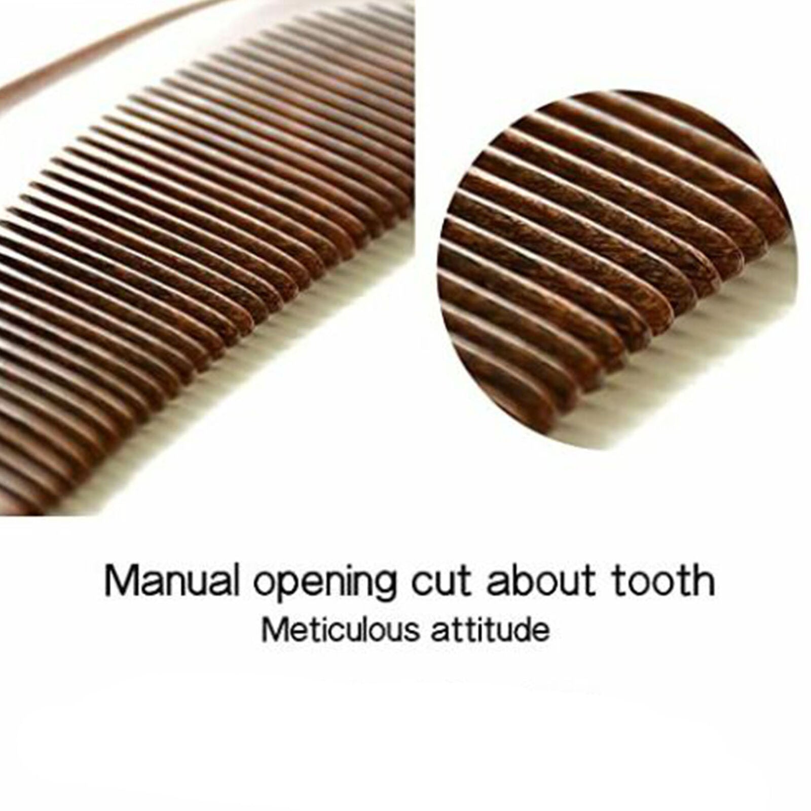 Hair Comb, Handmade Wood Comb,Green Fine Tooth Wooden Comb