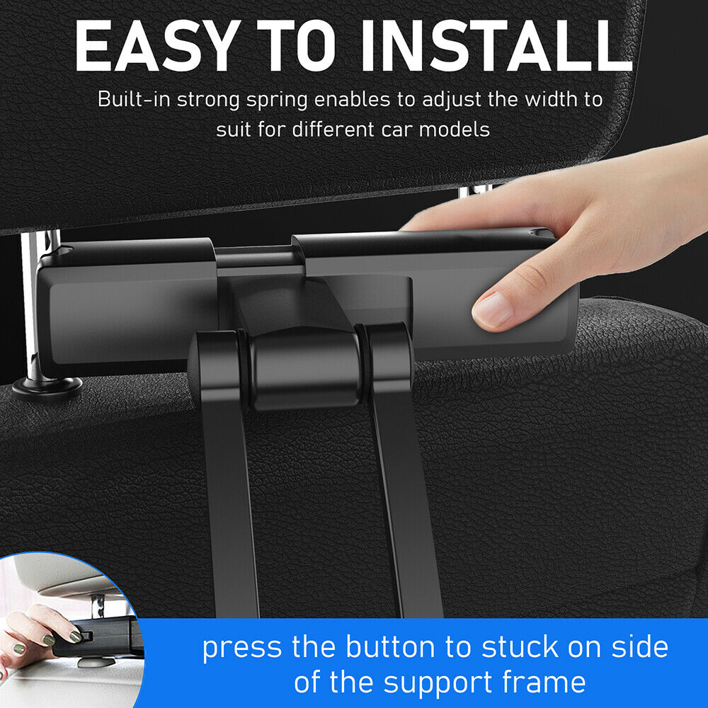 Universal Car Backseat Tablet Holder Rotatable Adjustable For Phone 4.7-12.3"