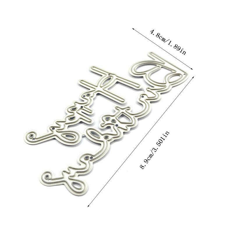 Happy Birthday Metal Cutting Dies Stencil Scrapbooking DIY Album Stamp Embossing
