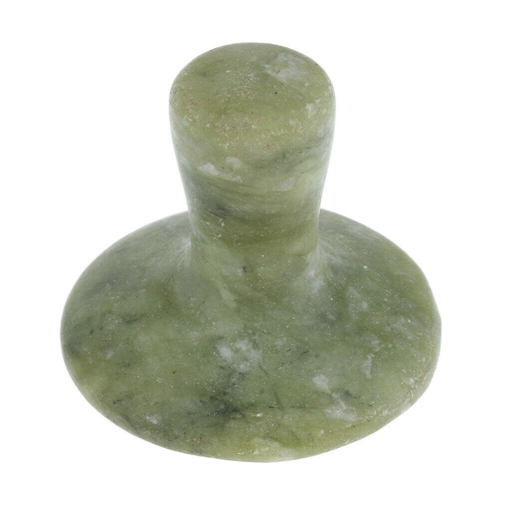 2x Mushroom Natural Jade Massage Stone Gua Sha Tool Set for Body Face Neck Foot