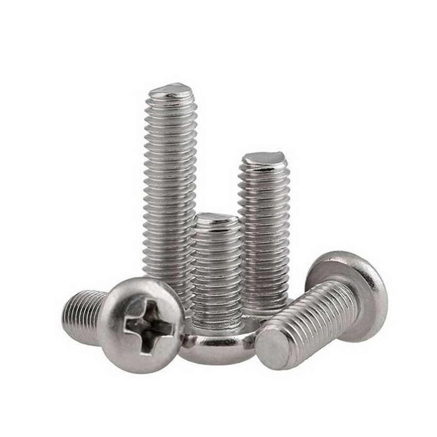 70Pcs M2.5*L4-16mm Phillips Pan Dome Head Machine Screw Kit A4 316 Stainless