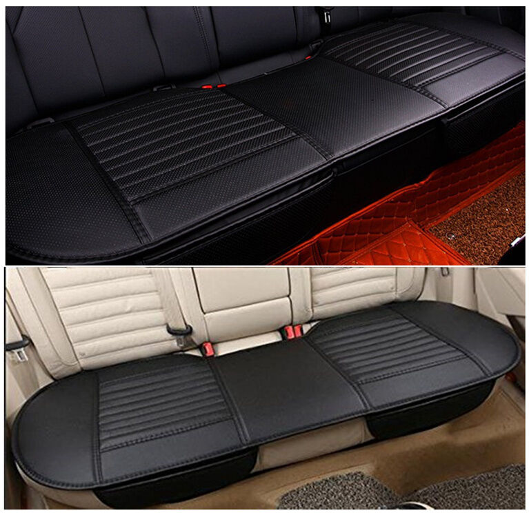138*49cm Car Rear Seat Cover Universal Bamboo Charcoal Cushion Pad for 5seat Car