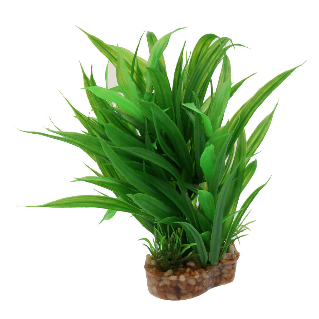 2xPlastic Terrarium Leaves Plant Decorative Ornament For Reptiles Amphibians