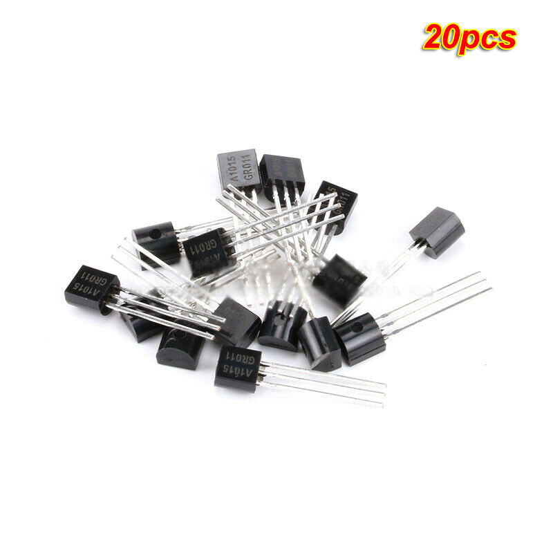 20pcs DIP Triode 2SA1015 TO-92 PNP 50V/150mA transistor Copper feet