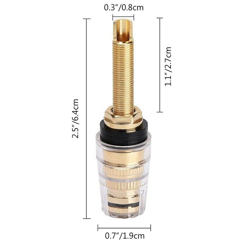 4Pair Binding Post HIFI Terminals Connector, 19MM Binding Post HIFI Speaker AmJ5