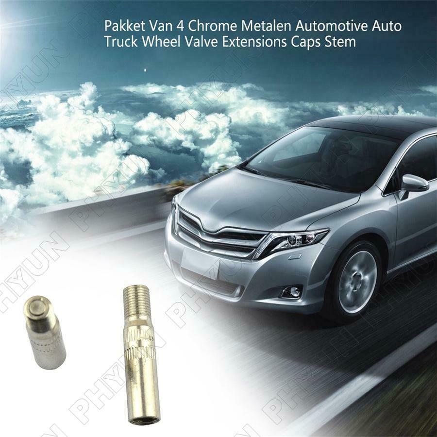 4Pcs 39mm Metal Tire Wheel Valve Extension Extender Cap Stem For Car Truck Van