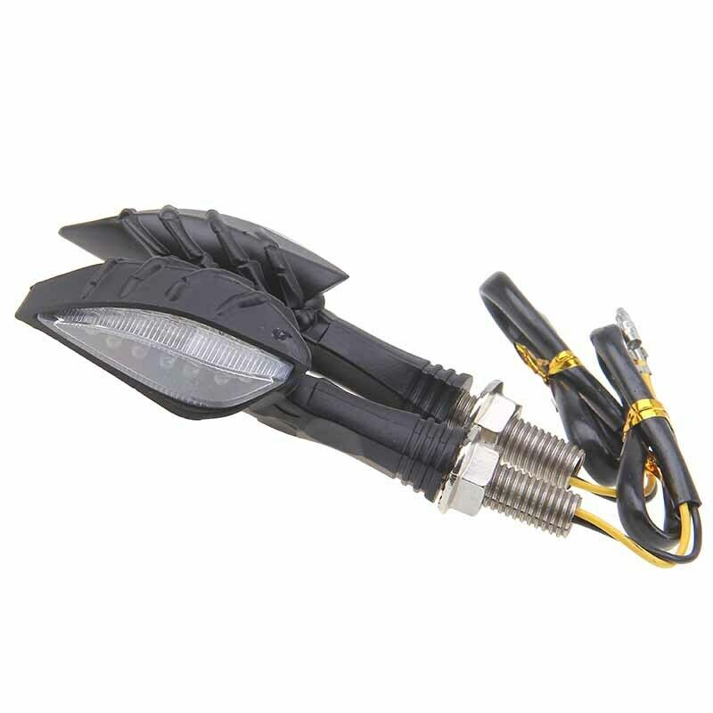 10mm LED Motorcycle Turn Signal Light Blinker Indicator Lamp Amber For Yamaha YZ