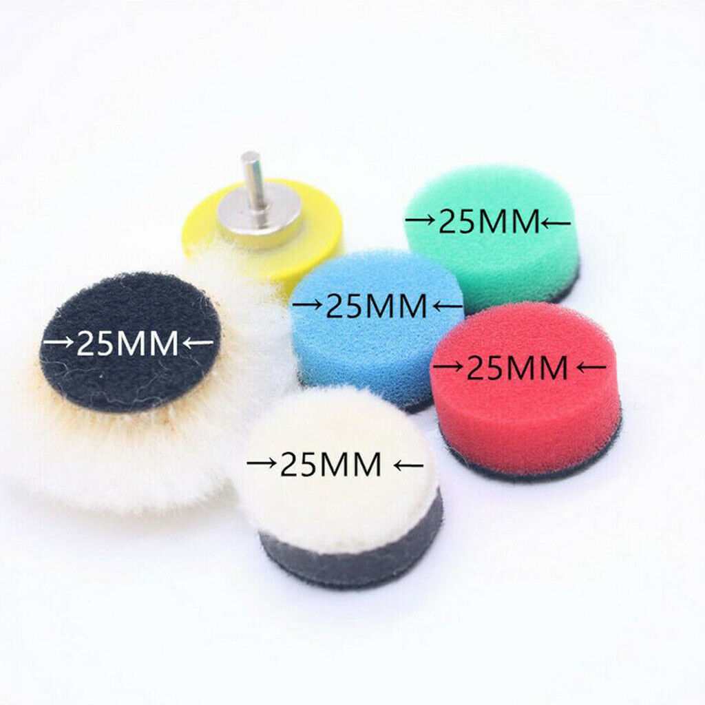 Household Drill Buffing Sponge Pad 13 Pieces Car Wheel Hub Care Accessory