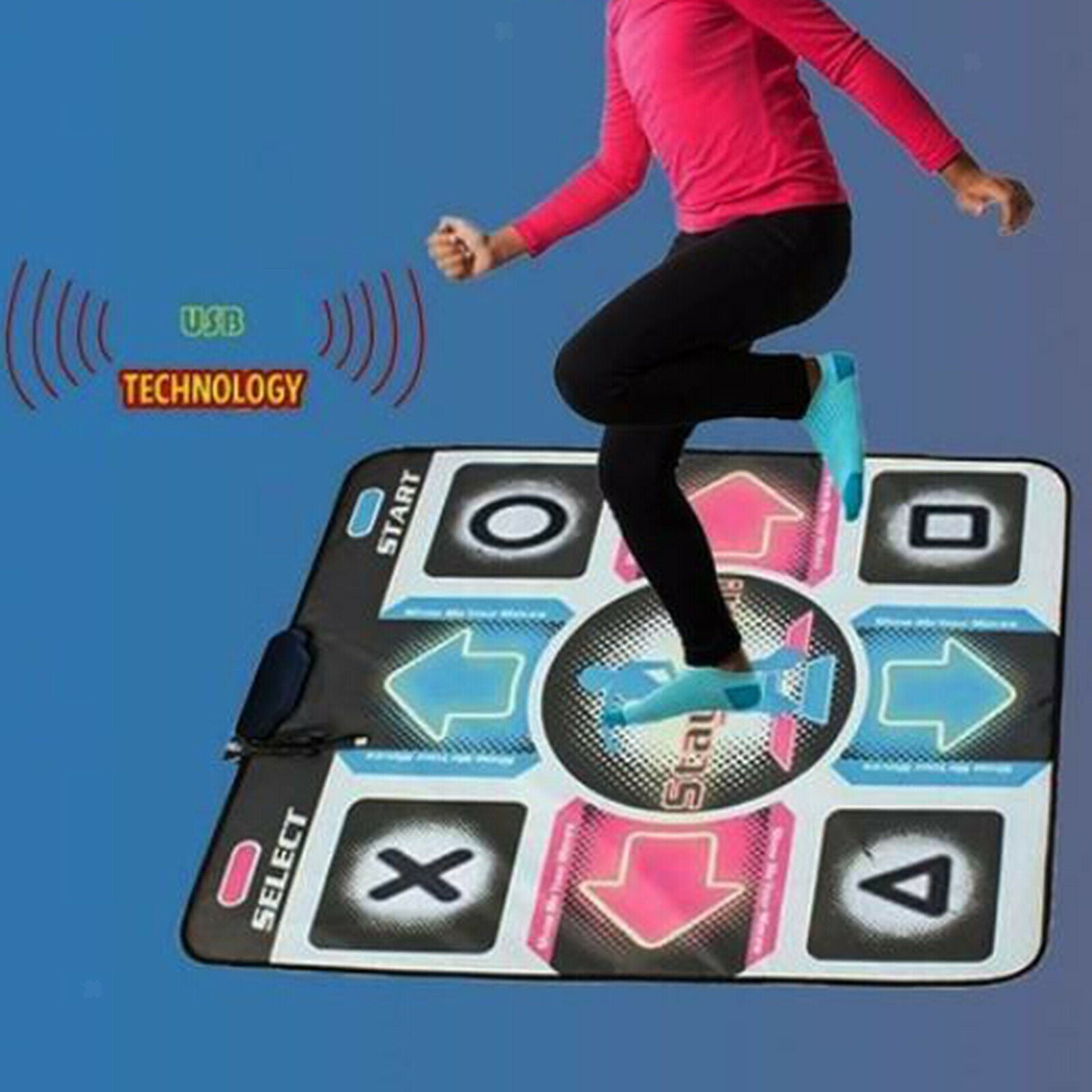 Single Person Dance Mat Anti Slip Dancing Blanket for PC Laptop Video Game