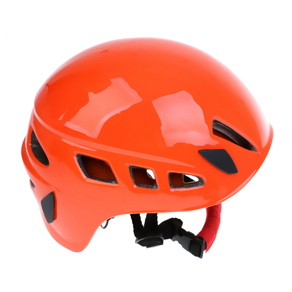 Rock Climbing Safety Helmet Caving   Hard Hat   Head Protector Orange