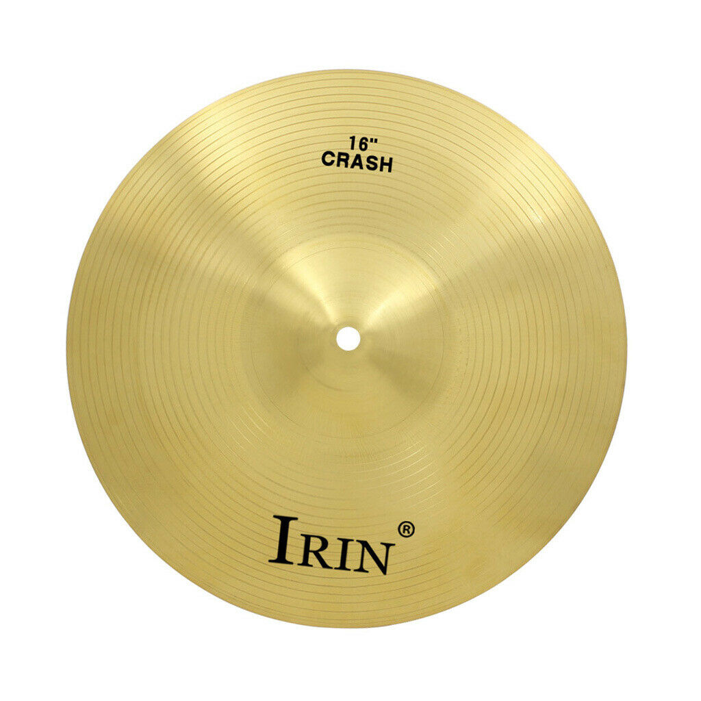 16 Inch Crash Cymbal Drum Set Brass Cymbal for Percussion Students Beginners
