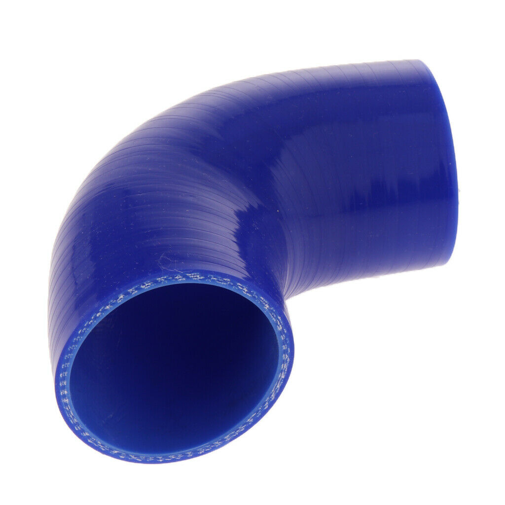 90 Degree 5mm Hose Turbo Silicone Elbows Coupler Pipe Hose  Blue