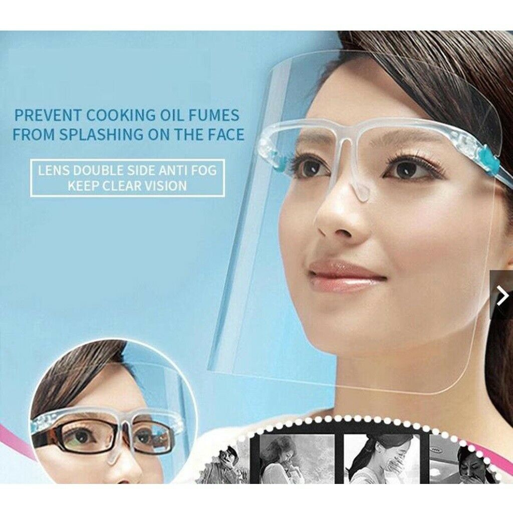 10 Pieces Full Face Shield Cover All-Round Protection Visor   Anti Splash