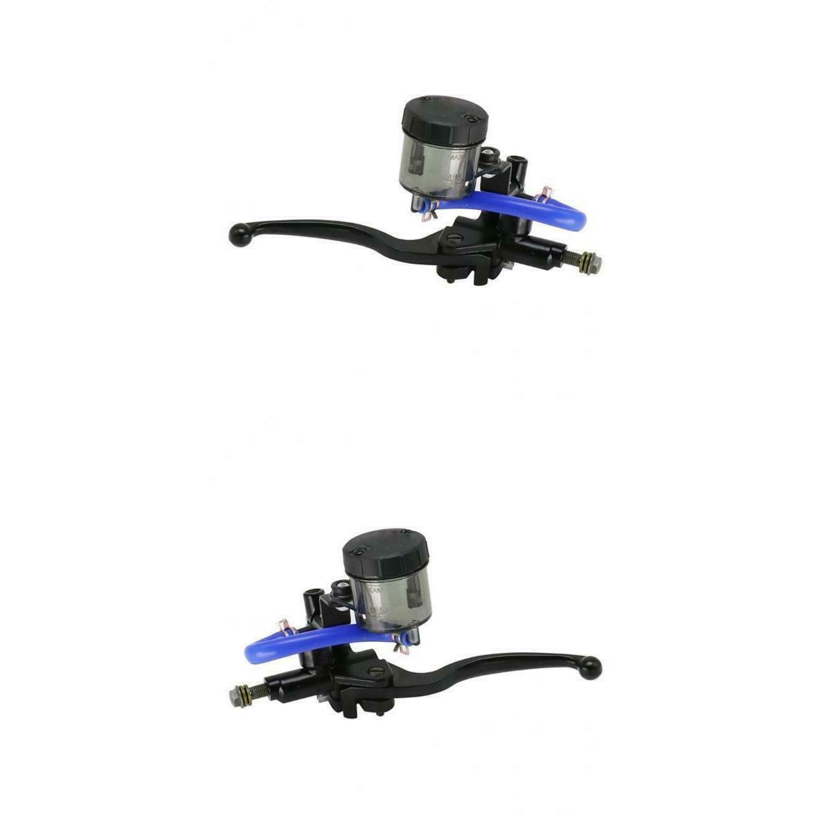 2 Pieces Black Hydraulic Disc Brake Clutch Master Cylinder Lever Set New