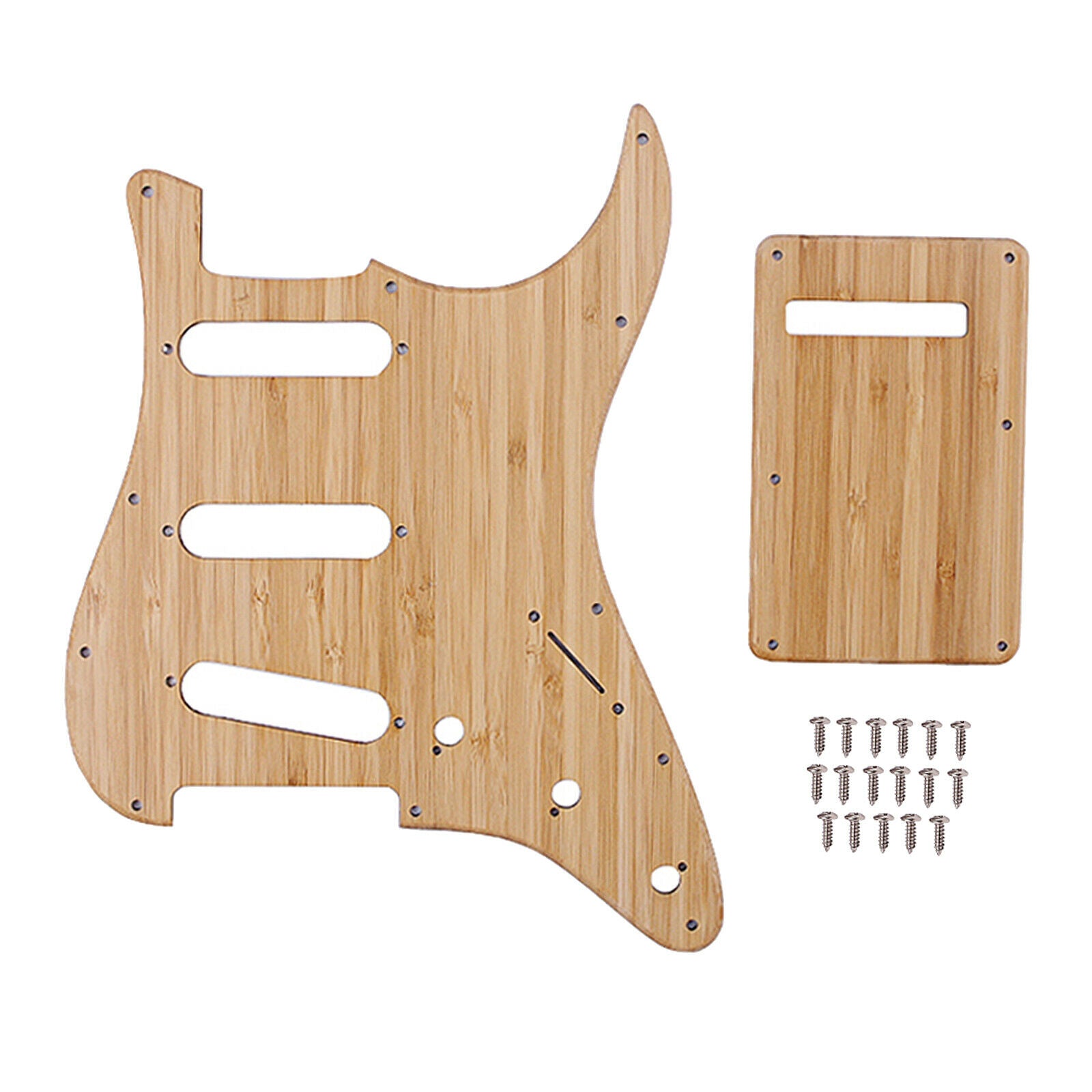 Guitar Pickguard for Electric Guitar Parts SSS 1 Ply Bamboo Modern Style